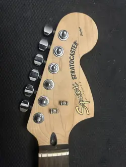 FENDER SQUIER STANDARD 20TH ANNIVERSARY STRAT GUITAR NECK ROSEWOOD W/TUNERS