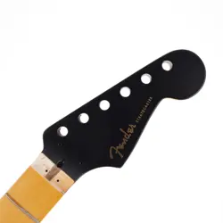 FENDER AMERICAN ULTRA SS STRATOCASTER NECK MAPLE FRETBOARD BLACK HEADSTOCK!