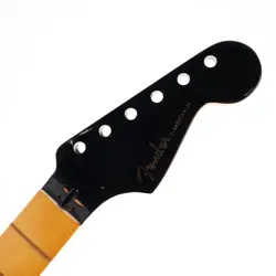 FENDER USA ULTRA SS STRATOCASTER NECK MAPLE FRETBOARD BLACK HEADSTOCK