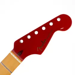 FENDER AMERICAN ULTRA STRATOCASTER NECK MAPLE NECK TRANSPARENT RED HEADSTOCK!