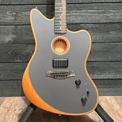 FENDER AMERICAN ACOUSTASONIC JAZZMASTER ACOUSTIC ELECTRIC GUITAR - BLACK