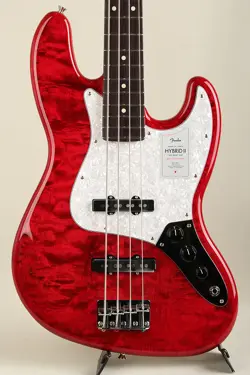 FENDER 2024 COLLECTION  JAPAN HYBRID II JAZZ BASS RW QUILT RED BERYL