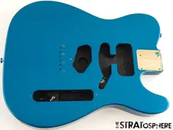FENDER STANDARD TELECASTER TELE BODY GUITAR PARTS POPLAR AQUA MARINE METALLIC