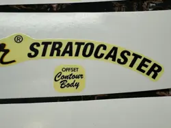 3PCS FENDER STRATOCASTER GUITAR BASS RETRO WATERSLIDE TRANSFER HEADSTOCK DECALS