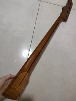 21 FRETS ROASTED FLAME MAPLE JAZZ BASS GUITAR NECK MAPLE FINGERBOARD FENDER-JB