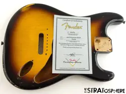 FENDER USA CUSTOM SHOP '56 RELIC STRATOCASTER BODY 2 COLOR SUNBURST.