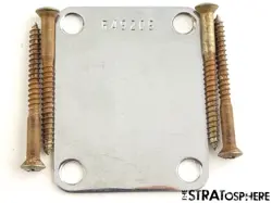 FENDER USA CUSTOM SHOP '56 RELIC STRAT NECK PLATE CHROME VINTAGE R49209.