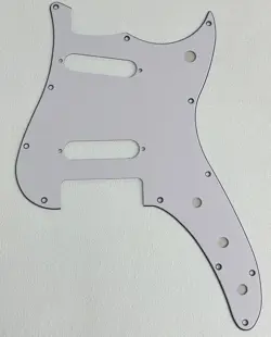 FOR FENDER DUO-SONIC OFFSET SS STYLE GUITAR PICKGUARD SCRATCH PLATE,3 PLY WHITE