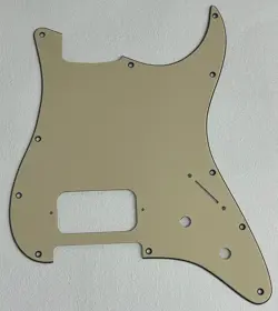 FITS FENDER STRATOCASTER START SINGLE HUMBUCKER GUITAR PICKGUARD VINTAGE YELLOW