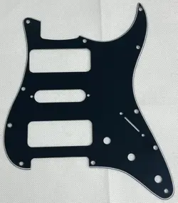 BLACK 3-PLY FOR FIT FENDER STRATOCASTER STRAT P90 PICKUP STYLE GUITAR PICKGUARD