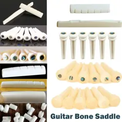GUITAR BONE SADDLE NUT BONE BRIDGE PINS GUITAR LUTHIER SADDLE FOR FENDER GIBSON