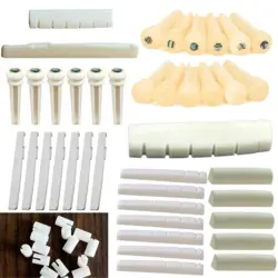 GUITAR BONE SADDLE NUT BONE BRIDGE PINS GUITAR LUTHIER SADDLE FOR GIBSON FENDER