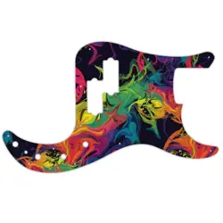 FENDER 05-ON MIM DELUXE ACTIVE SPECIAL PRECISION BASS RAINBOW SWIRL