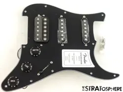 FENDER STANDARD STRAT HSS LOADED PICKGUARD PICKUPS STRATOCASTER BLACK