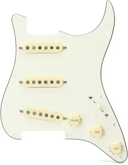 FENDER TEXAS SPECIAL SSS PRE-WIRED STRATOCASTER PICKGUARD - PARCHMENT 3-PLY