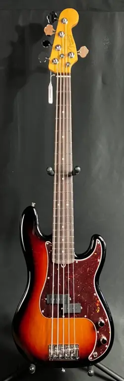 FENDER AMERICAN PROFESSIONAL II PRECISION BASS V 5-STRING BASS GUITAR SUNBURST
