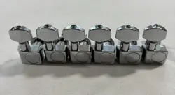 2019 FENDER STRATOCASTER STANDARD INLINE-6 TUNING PEGS TUNERS TWO-PIN CHROME