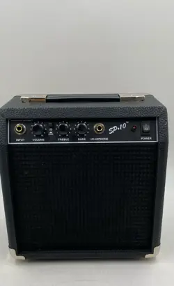 FENDER SQUIER SP-10 BLACK PORTABLE CABINET ELECTRIC GUITAR AMPLIFIER