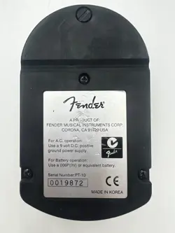 FENDER PT-10 CHROMATIC TUNER GUITAR PEDAL