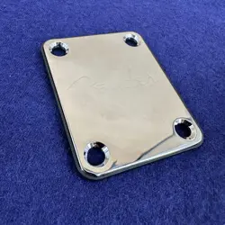 GUITAR NECK PLATE AND ELECTRIC GUITAR CUSTOM SHOP CHROME POINT, FAST DELIVERY -