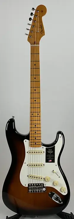 FENDER AMERICAN VINTAGE 2 STRATOCASTER '57 ELECTRIC GUITAR, 2-COLOR SUNBURST