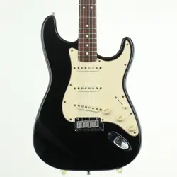 FENDER AMERICAN STANDARD STRATOCASTER BLACK USED ELECTRIC GUITAR  1995