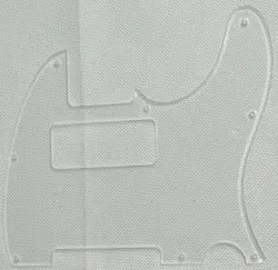 CLEAR TRANSPARENT FOR FIT FENDER ESQUIRE TELECASTER 8-HOLE P90 GUITAR PICKGUARD