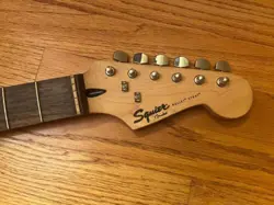 FENDER SQUIER BULLET STRATOCASTER GUITAR NECK AND TUNERS