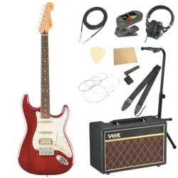 FENDER PLAYER II STRATOCASTER HSS RW TCB WITH VOX AMPLIFIER 11-PIECE BEGINNER'S 