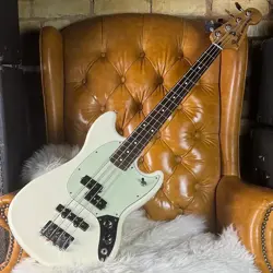 2017 FENDER PLAYER MUSTANG BASS OLYMPIC WHITE PJ BASS GUITAR! IMAGE 1 2017 FEND