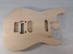 MAPLE HXS GUITAR BODY - FITS FENDER STRAT STRATOCASTER NECK FLOYD ROSE J1848