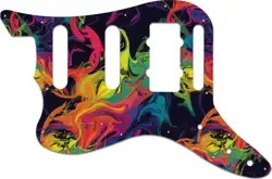 WD CUSTOM PICKGUARD FOR LEFT HAND FENDER PAWN SHOP BASS VI #GP01 RAINBOW PAIN...