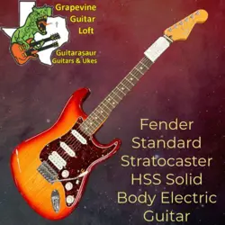 FENDER STANDARD STRATOCASTER HSS SPECIAL EDITION SIENNA BURST GUITAR 2008