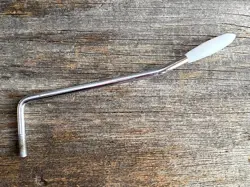 FENDER STRATOCASTER TREMOLO ARM STRAT WHAMMY BAR USED CHROME WHITE CAP