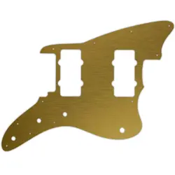 FENDER AMERICAN PERFORMER JAZZMASTER PICKGUARD FAUX BRUSH GOLD