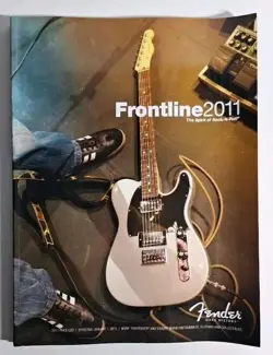 FENDER FRONTLINE 2011 PRODUCT  CATALOG GUITAR PRICE LIST RARE 