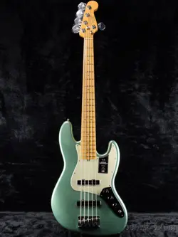 FENDER AMERICAN PROFESSIONAL II JAZZ BASS V  MYSTIC SURF GREEN   MAPLE  LOAN I