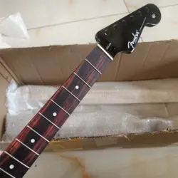 BLACK MAPLE ELECTRIC GUITAR NECK 22 FRETS ROSEWOOD FOR FENDER ST STRAT PART