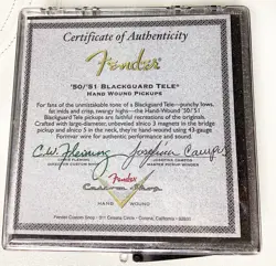 2019 FENDER TELECASTER JOSEFINA PICKUPS 50/51 BLACKGUARD '50/'51 NEVER INSTALLED