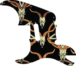 WD CUSTOM PICKGUARD FOR LEFT HAND FENDER PAWN SHOP '51 #GOC01 OCCULT GOAT SKU...