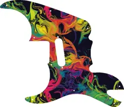 WD CUSTOM PICKGUARD FOR LEFT HAND FENDER PAWN SHOP '51 #GP01 RAINBOW PAINT SW...