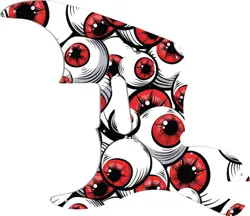 WD CUSTOM PICKGUARD FOR LEFT HAND FENDER PAWN SHOP '51 #GHA01 RED EYE GRAPHIC