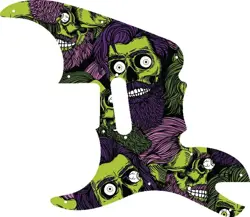 WD CUSTOM PICKGUARD FOR LEFT HAND FENDER PAWN SHOP '51 #GHA02 ZOMBEARD GRAPHIC