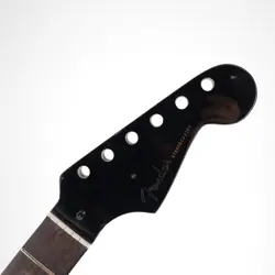 FENDER AMERICAN LIMITED EDITION STRATOCASTER NECK MAHOGANY NECK BLACK HEADSTOCK