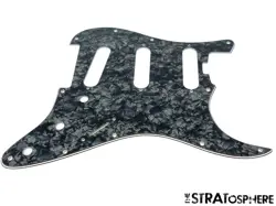 * NEW STRATOCASTER PICKGUARD FOR FENDER AMERICAN ELITE STRAT BLACK PEARLOID