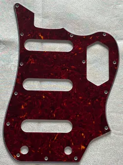 FOR FENDER SQUIER VINTAGE MODIFIED BASS VI GUITAR PICKGUARD 4-PLY RED TORTOISE
