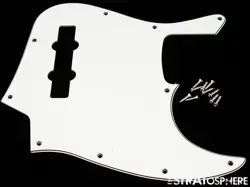 FENDER GEDDY LEE JAZZ BASS WHITE 3 PLY PICKGUARD, BASS GUITAR PARTS