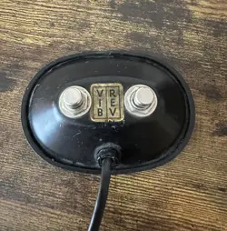 VINTAGE FENDER USA 1960S FENDER 2 BUTTON BLACKFACE FOOTSWITCH REVERB/VIBRATO