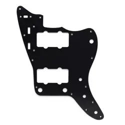 ALUMINUM JAZZMASTER GUITAR PICKGUARD FOR FENDER SQUIER JAZZMASTER GUITAR BLACK
