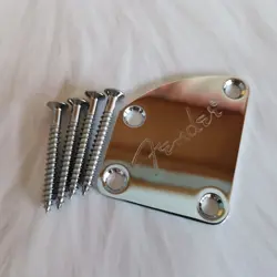ETCHED CUSTOM SHOP PLATED GUITAR NECK PLATES FIT FENDER STRATOCASTER TELECASTER